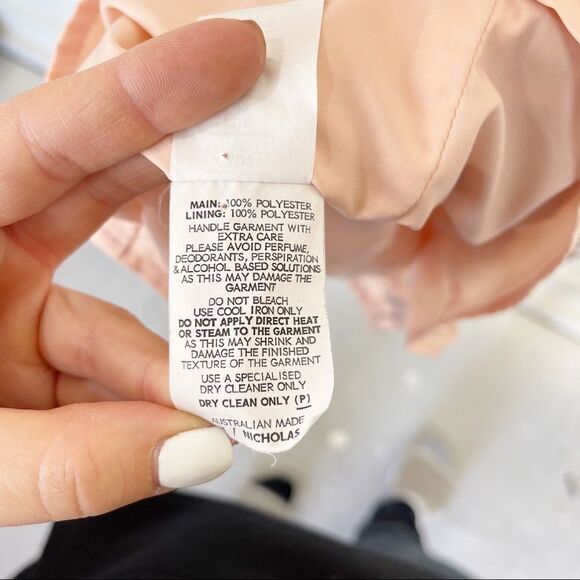 Nicholas Pink Eyelet Lace Midi Cocktail Tank Dress Size 8 - Picture 9 of 10